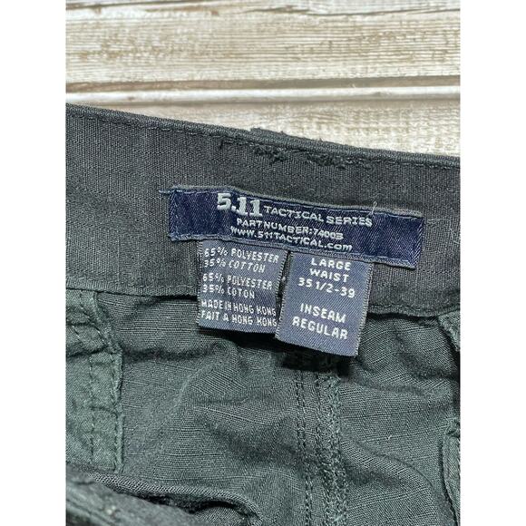 5.11 Tactical Men’s Tactical Pants Ripstop Cargo Black Size Large - Picture 4 of 5
